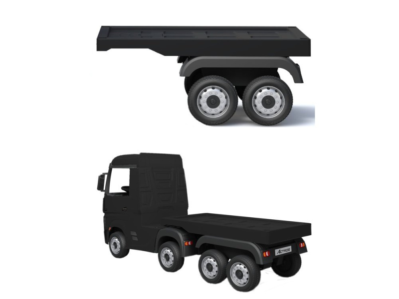 Přívěs pro dětský elektrický kamion Mercedes Actros černý