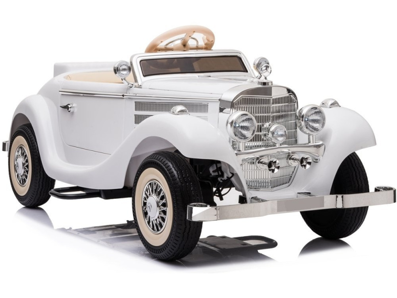 Retro auto na akumulátor Mercedes-Benz 540K – Bílé