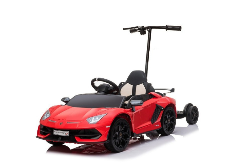 Elektrické autíčko Lamborghini Aventador červené s plošinou
