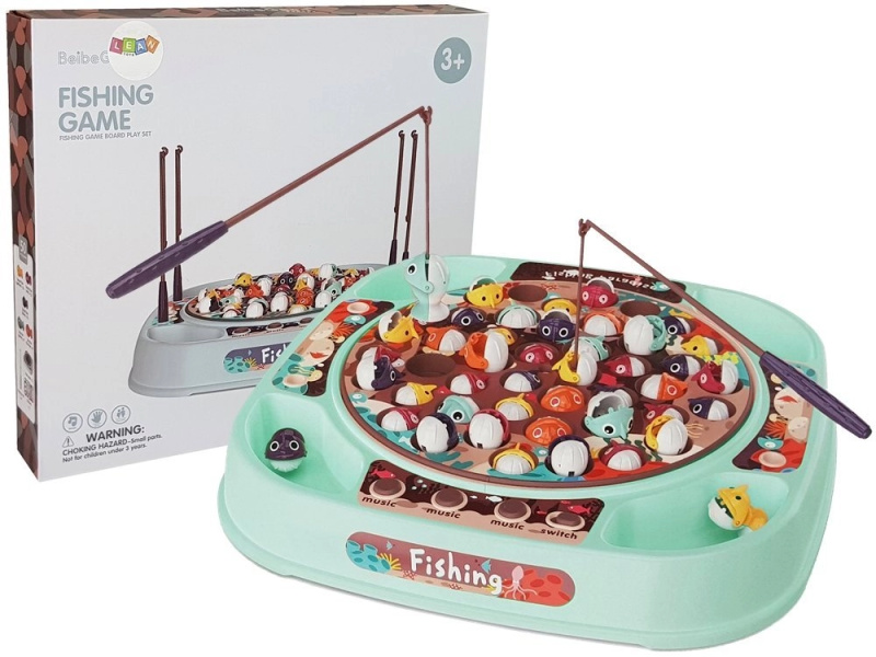 Lean Toys Sada na chytání ryb šedá