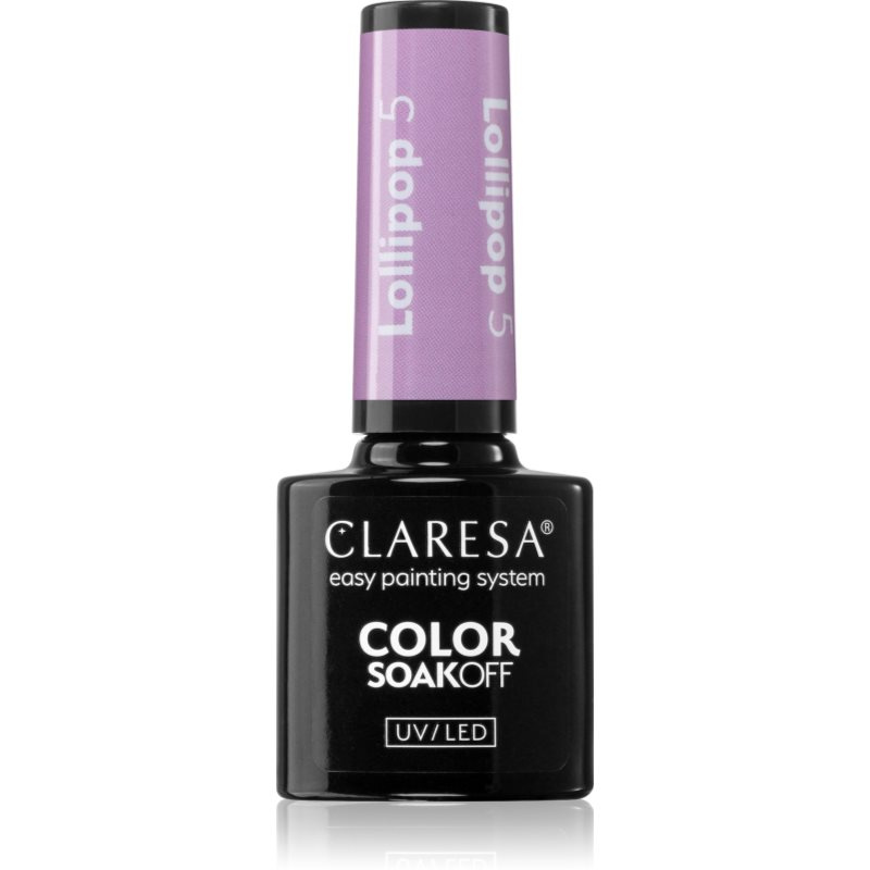 Claresa SoakOff UV/LED Color Lollipop gelový lak na nehty odstín 5 g
