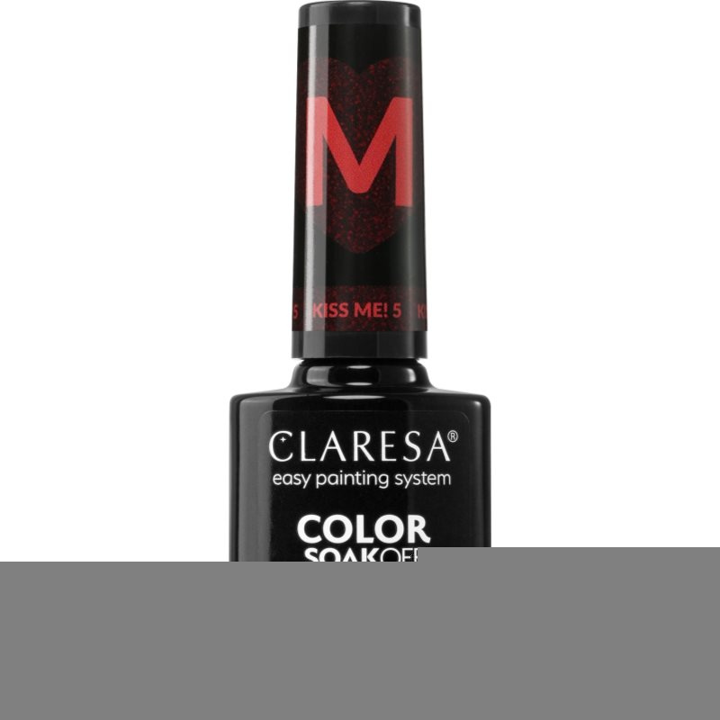 Claresa SoakOff UV/LED Color Kiss Me gelový lak na nehty odstín KISS ME 5 5 g