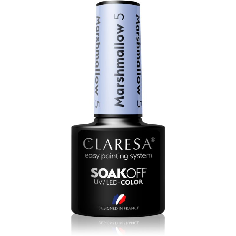Claresa SoakOff UV/LED Color Marshmallow gelový lak na nehty odstín 5 5 g