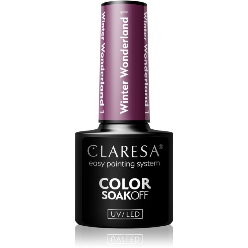 Claresa SoakOff UV/LED Color Winter Wonderland gelový lak na nehty odstín 5 g