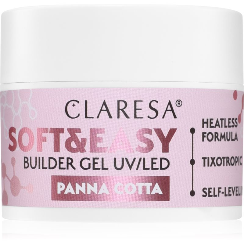 Claresa Soft&Easy Builder Gel podkladový gel na nehty odstín Panna Cotta 12 g