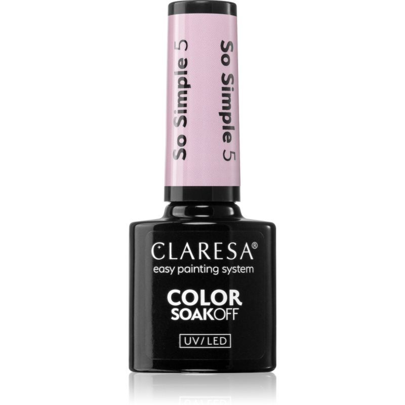 Claresa SoakOff UV/LED Color So Simple gelový lak na nehty odstín 5 g