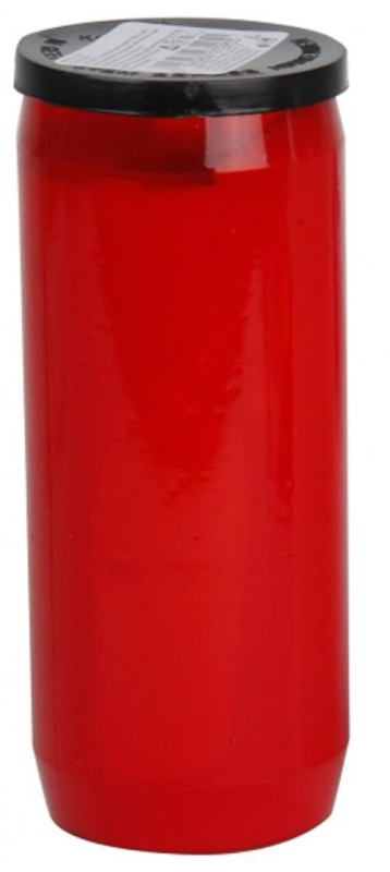 Admit hřbitovní svíčka náplň olejová červená velká 200g