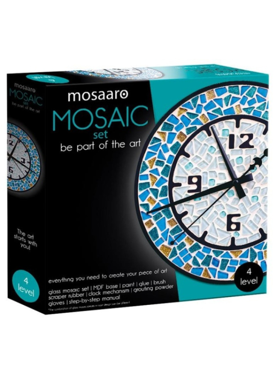 MOSAARO Sada na výrobu mozaiky - Hodiny kulaté Kreativní svět s.r.o.