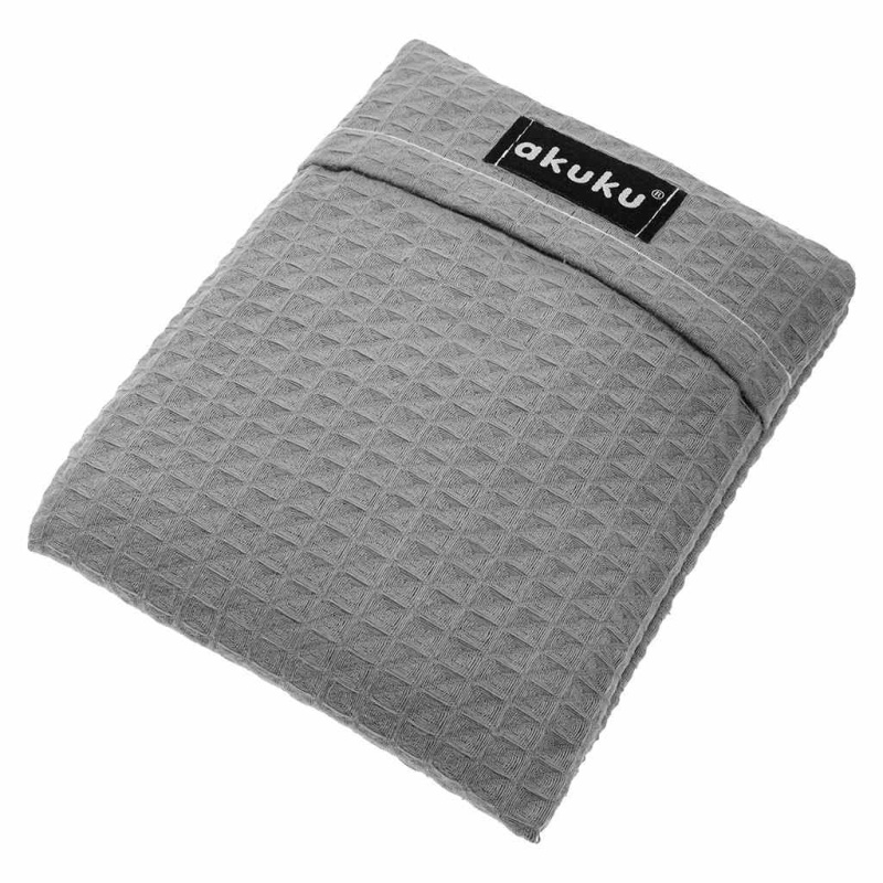 Dětský nahřívací a chladicí polštářek s višňovými peckami A kuku šedý