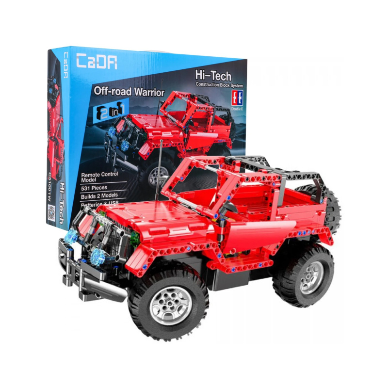 CaDa 51001 Stavebnice Jeep Wrangler R/C - 531 dílků
