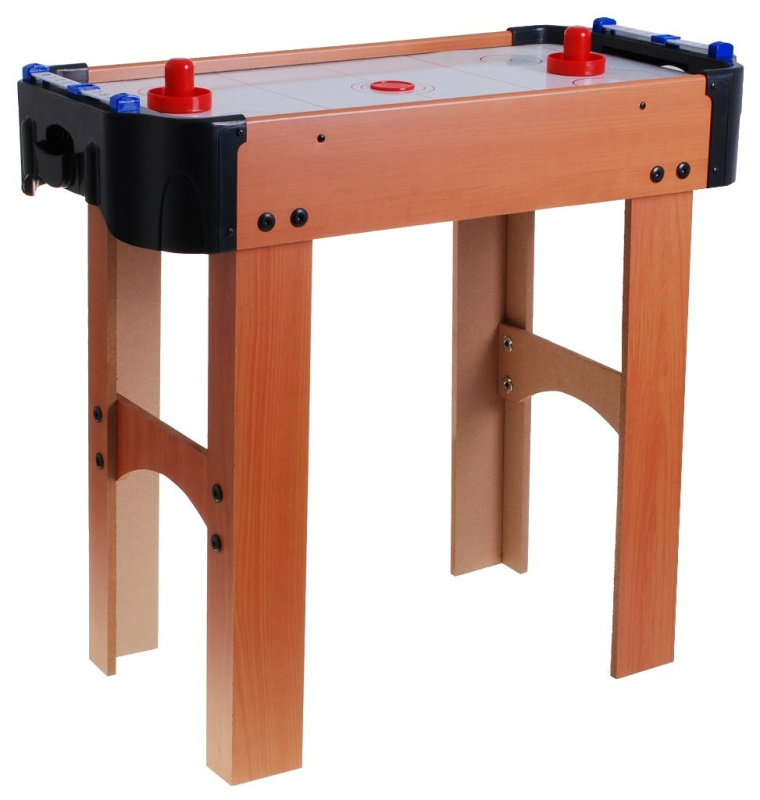 Dětský air hockey stůl z MDF + vzduchové dmychadla + houbové disky – Dřevěný