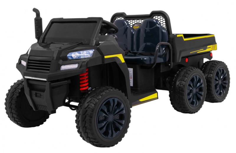Auto Farmer Truck pro 2 děti Black + pohon 4x4 + Remote Control + Kiper + Audio LED