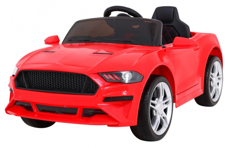 GT Sportovní auto na baterie pro děti Červené + dálkové ovládání + pomalý start + nosič zavazadel + MP3 LED