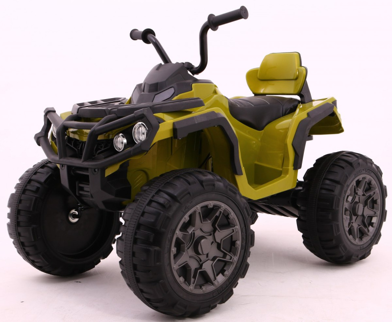 Čtyřkolka ATV 2,4GHz na baterie pro děti Zelená + Dálkové ovládání + EVA kola + Rádio MP3 + Startování zdarma
