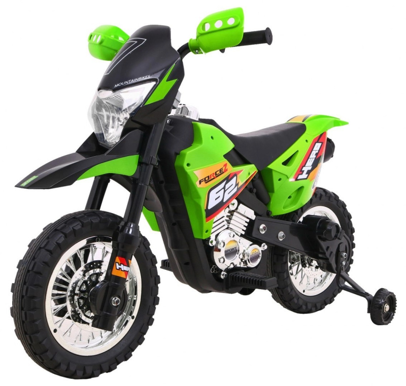 Mamido elektrická motorka Cross Force zelená
