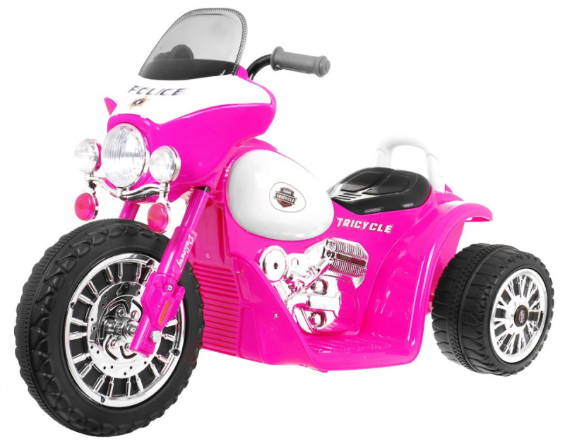 Tomido Dětská elektrická motorka Harley 6V růžová