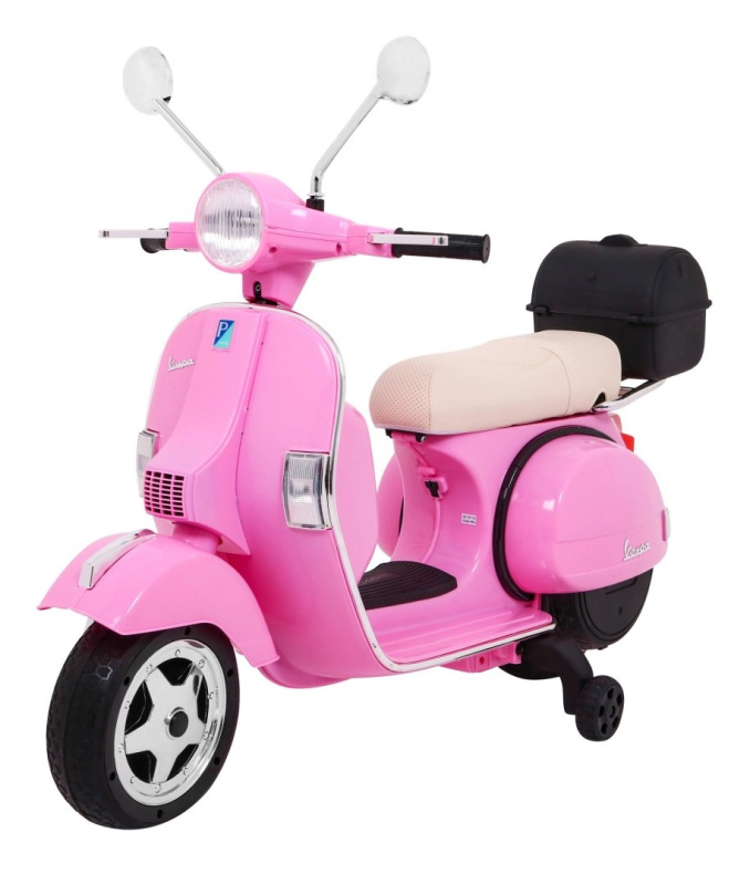Tomido Dětská elektrická motorka Vespa růžová