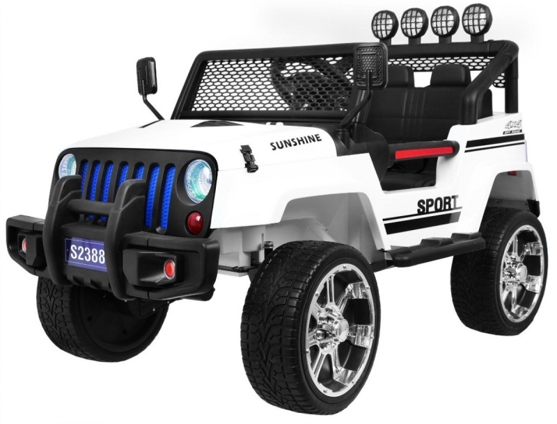 Terénní auto Raptor Drifter White + Dálkové ovládání + Pohon 4x4 + Úložný prostor + Pomalý start + MP3 LED