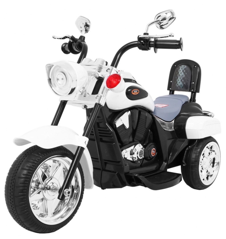 Ramiz elektrická motorka Chopper bílá
