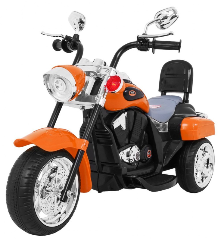 Ramiz Elektrická motorka Chopper oranžová