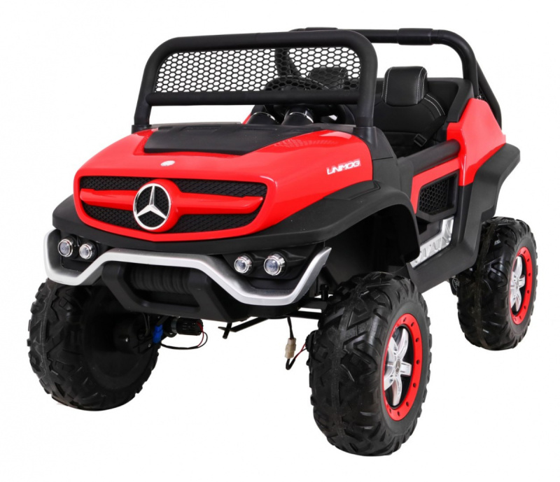 RKToys elektrické auto Mercedes Benz Unimog Big červená
