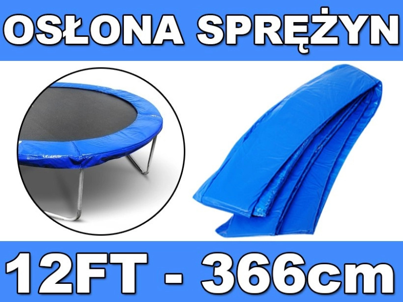 RKToys kryt pružin na trampolínu 366 cm Modrá