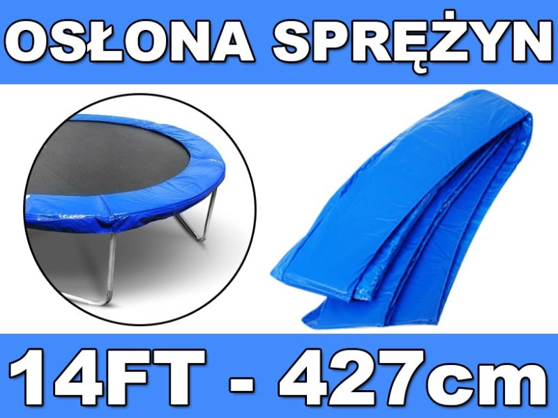 RKToys kryt pružin na trampolínu 427 cm Modrá