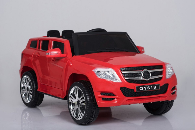 Dětské autíčko City Rider Červené + Dálkové ovládání + Nastavení volantu + Pomalý start + MP3 USB + LED dioda