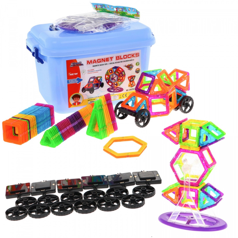 HračkyZaDobréKačky Doris interaktivní magnetická stavebnice 248ks