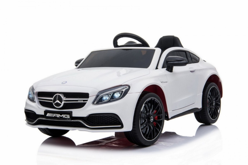 HračkyZaDobréKačky Elektrické autíčko Mercedes Benz C63 AMG bílé