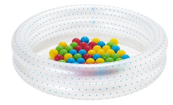 Nafukovací bazének s míčky 91 × 20 cm BESTWAY + 50 míčků – Modrá