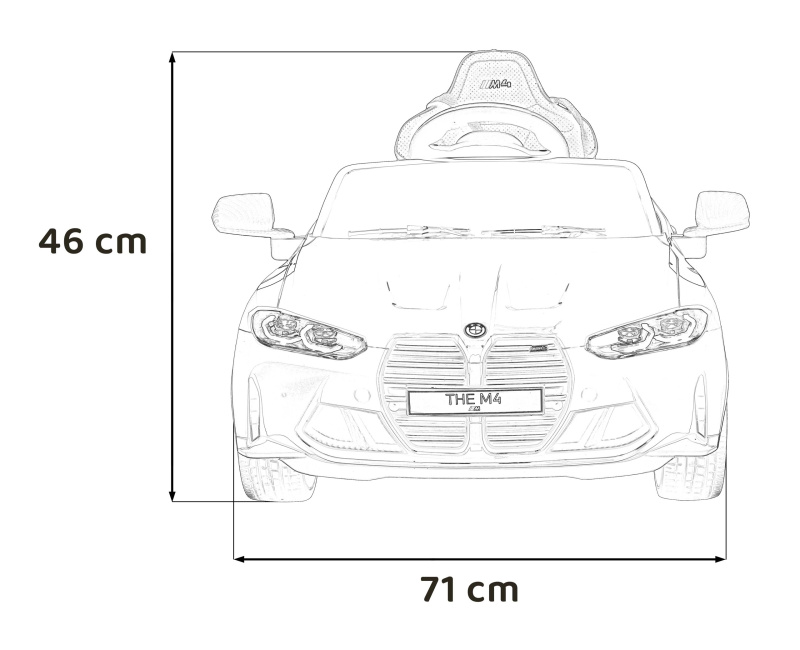 Vozidlo BMW M4 černá