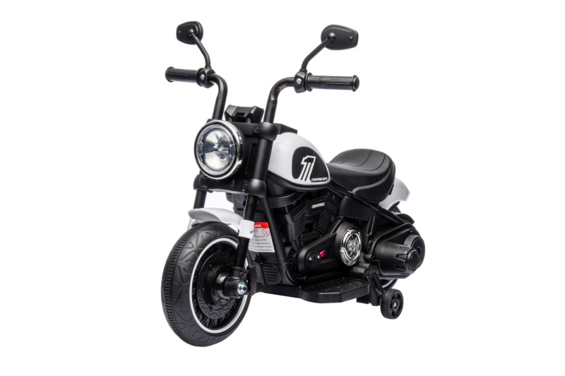 Majlo Toys dětská elektrická motorka Faster bílá