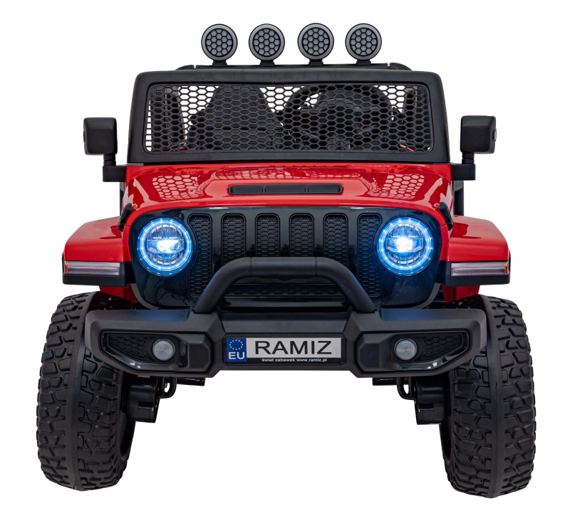Mamido elektrické auto jeep Off Road 4x4 červená
