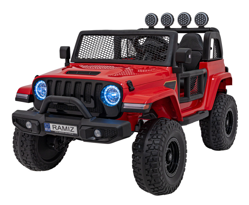Mamido elektrické auto jeep Off Road 4x4 červená
