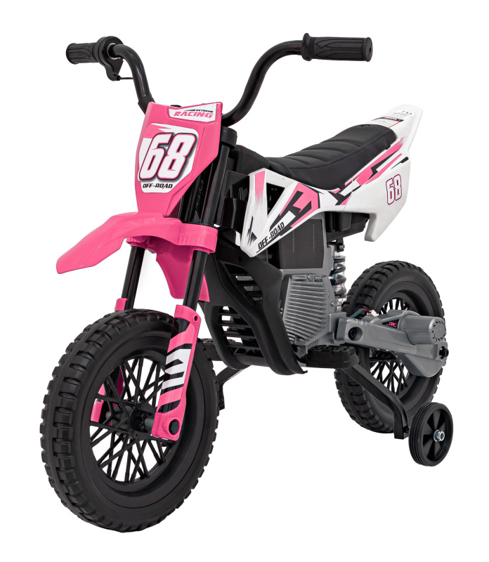 Dětská elektrická motorka Cross Pantone 361C růžová