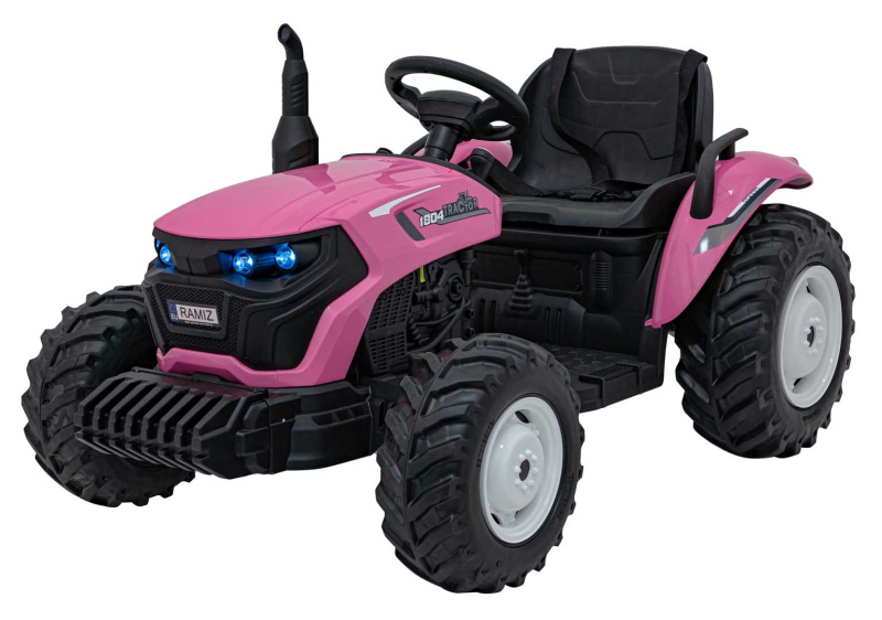 Dětský elektrický traktor GROW 1804 24V růžový