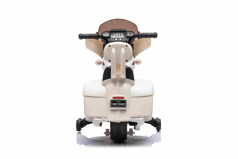 Dětská elektrická motorka Chopper INDIAN bílá