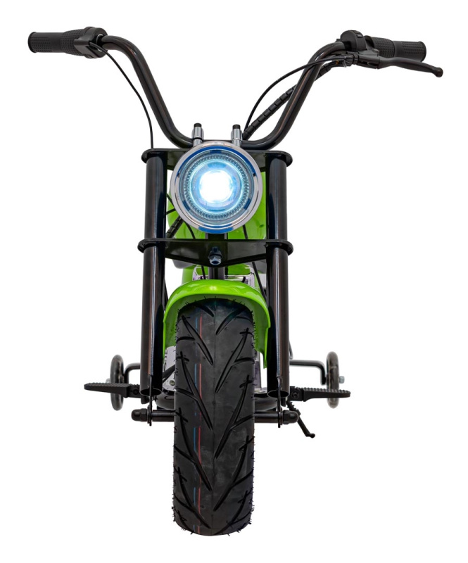 Chopper Warrior Zelený motocykl