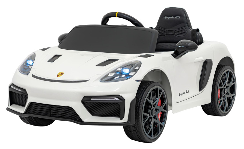 Dětský elektrický vůz Porsche 718 lakovaný – Bílý