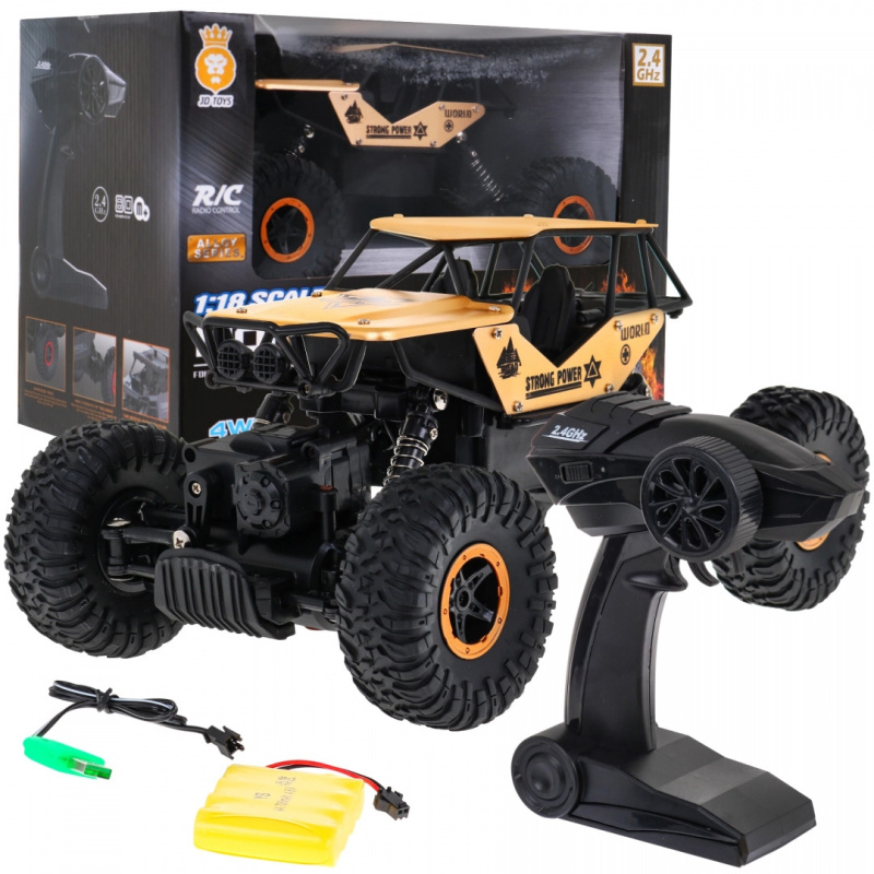 RC terénní auto Crawler Monster 1:18 pro děti 6+ – Zlatý