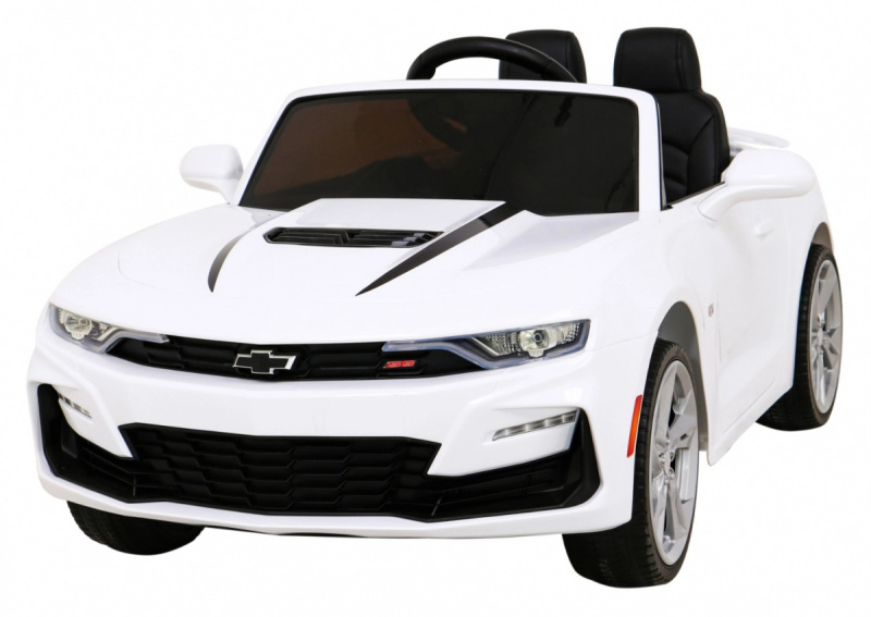Chevrolet Camaro 2SS cu baterie + telecomandă + roți EVA + pornire ușoară + sunete lumini – Bílá