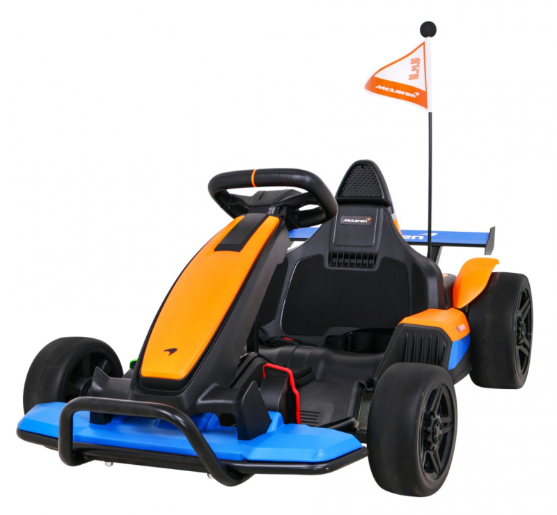 Dětská bateriová motokára McLaren Drift + funkce Drift + sportovní sedadlo + LED světla + pomalý start + EVA