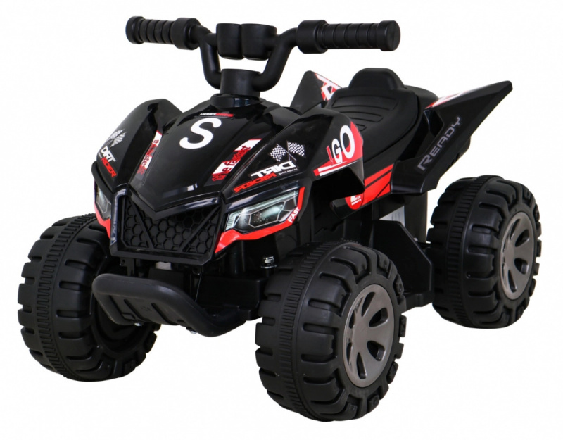 Rychlý dětský akumulátorový čtyřkolka žlutý – Černá