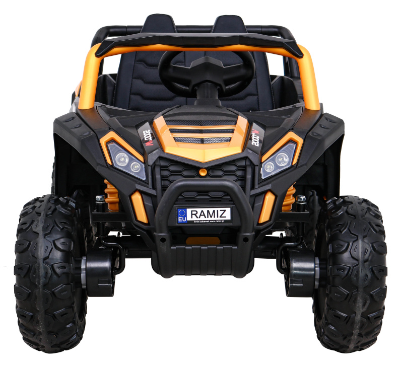 Buggy UTV 2000M Závodní auto na baterie + MP3 zvuky Světla + dálkové ovládání + pomalý start zlatá