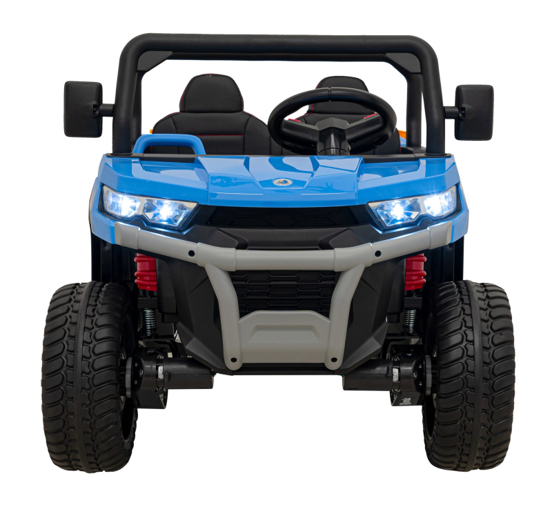 Dětské autíčko Pick-Up Speed 900 Blue + pohon 4x4 + pohyblivá naběračka + nosič zavazadel + dálkové ovládání + lopata + LED audio