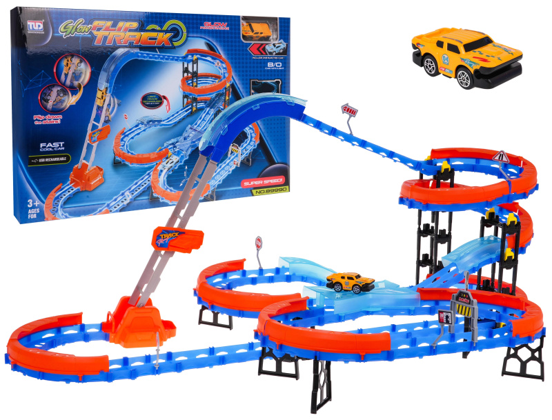 RKToys Extrémní Závodní Dráha s Žebříkem 90 dílů