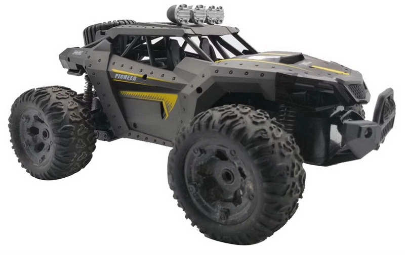 Rc terénní auto pioneer s kamerou, šedé, 1:12