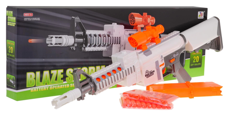 Blaze Storm Bullet Rifle White