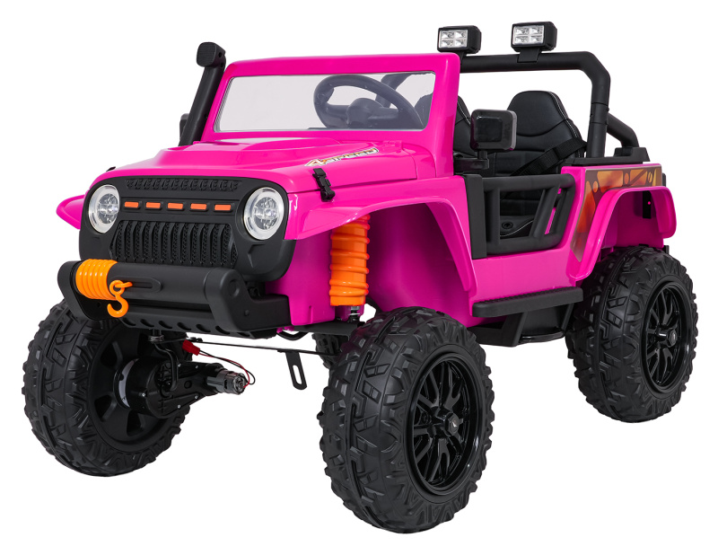 Elektrické dětské auto Jeep Monster 24V růžové